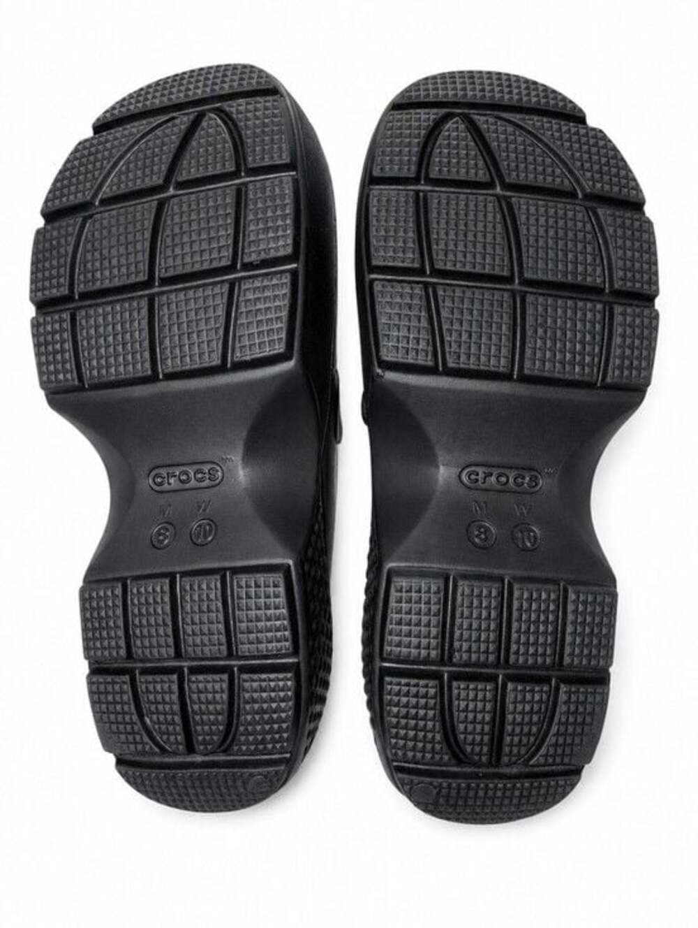 NWOB Crocs Stomp Loafer Iconic Comfort 209937-060 W 10 Men 8 Travel Rubber Blk - Picture 6 of 10